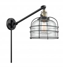 Innovations Lighting 237-BAB-G72-CE-LED - Bell Cage - 1 Light - 8 inch - Black Antique Brass -Adjustable Swing Arm