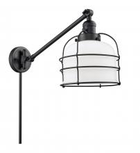 Innovations Lighting 237-BK-G71-CE - Bell Cage - 1 Light - 8 inch - Matte Black -Adjustable Swing Arm