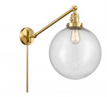 Innovations Lighting 237-SG-G204-12 - Beacon - 1 Light - 12 inch - Satin Gold -Adjustable Swing Arm