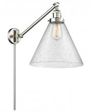 Innovations Lighting 237-SN-G44-L-LED - Cone - 1 Light - 12 inch - Brushed Satin Nickel -Adjustable Swing Arm