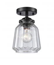 Innovations Lighting 284-1C-OB-G142-LED - Chatham - 1 Light - 7 inch - Oil Rubbed Bronze - Semi-Flush Mount