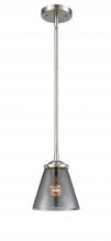 Innovations Lighting 284-1S-SN-G63-LED - Cone - 1 Light - 6 inch - Brushed Satin Nickel - Cord hung - Mini Pendant