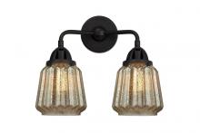 Innovations Lighting 288-2W-BK-G146 - Chatham - 2 Light - 14 inch - Matte Black - Bath Vanity Light