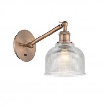Innovations Lighting 317-1W-AC-G412-LED - Dayton - 1 Light - 6 inch - Antique Copper - Adjustable Sconce