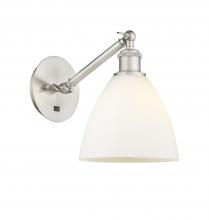 Innovations Lighting 317-1W-SN-GBD-751 - Bristol - 1 Light - 8 inch - Brushed Satin Nickel - Adjustable Sconce