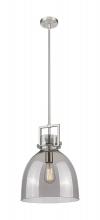 Innovations Lighting 411-1SM-SN-G412-12SM - Newton Bell - 1 Light - 12 inch - Satin Nickel - Mini Pendant
