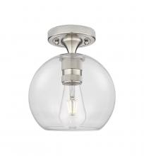 Innovations Lighting 434-1F-SN-G122-8 - Crown Point - 1 Light - 8 inch - Satin Nickel - Flush Mount