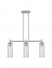 Innovations Lighting 434-3I-SN-G434-12DE - Crown Point - 3 Light - 31 inch - Satin Nickel - Island Light