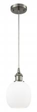 Innovations Lighting 516-1P-SN-G101-LED - Belfast - 1 Light - 6 inch - Brushed Satin Nickel - Cord hung - Mini Pendant