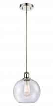 Innovations Lighting 516-1S-PN-G124-LED - Athens - 1 Light - 8 inch - Polished Nickel - Mini Pendant