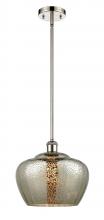 Innovations Lighting 516-1S-PN-G96-L-LED - Fenton - 1 Light - 11 inch - Polished Nickel - Mini Pendant