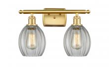 Innovations Lighting 516-2W-SG-G82-LED - Eaton - 2 Light - 16 inch - Satin Gold - Bath Vanity Light