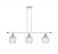 Innovations Lighting 516-3I-WPC-G462-6-LED - Norfolk - 3 Light - 36 inch - White Polished Chrome - Cord hung - Island Light
