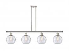 Innovations Lighting 516-4I-PN-G124-LED - Athens - 4 Light - 48 inch - Polished Nickel - Cord hung - Island Light