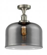 Innovations Lighting 517-1CH-SN-G73-L-LED - Bell - 1 Light - 12 inch - Brushed Satin Nickel - Semi-Flush Mount