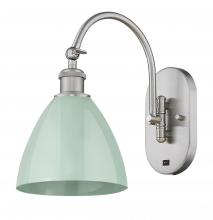 Innovations Lighting 518-1W-SN-MBD-75-SF-LED - Plymouth - 1 Light - 8 inch - Brushed Satin Nickel - Adjustable Swing Arm