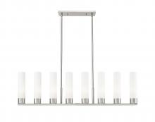 Innovations Lighting 617-8I-SN-G617-11WH - Boreas - 6 Light - 48 inch - Satin Nickel - Linear Pendant