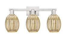Innovations Lighting 716-3W-SN-G459-6ME - Preston Bulb - 3 Light - 26 inch - Brushed Satin Nickel - Bath Vanity Light