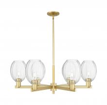 Innovations Lighting 716-6CR-SG-G459-6CL - Preston - 6 Light - 24 inch - Satin Gold - Chandelier