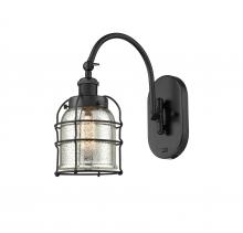 Innovations Lighting 918-1W-BK-G58-CE-LED - Bell Cage - 1 Light - 6 inch - Matte Black - Adjustable Swing Arm