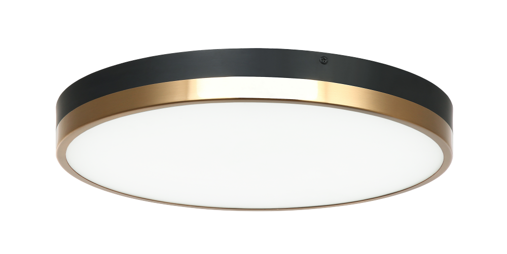 Tone Black, Aged Gold Brass Ceiling Mount