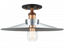 Matteo Lighting X46113AGCH - Bulstrode's Workshop Aged Gold Brass Ceiling Mount