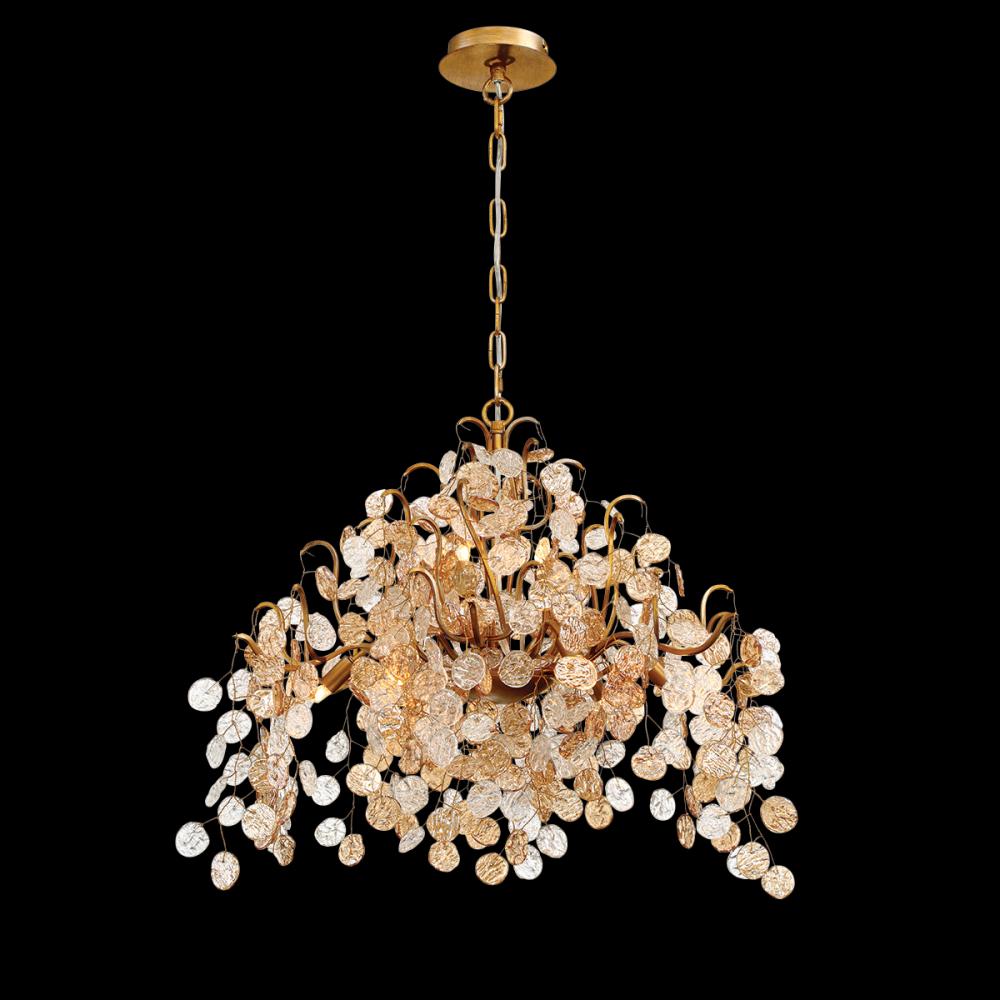 CAMPOBASSO,8LT CHANDELIER,GOLD
