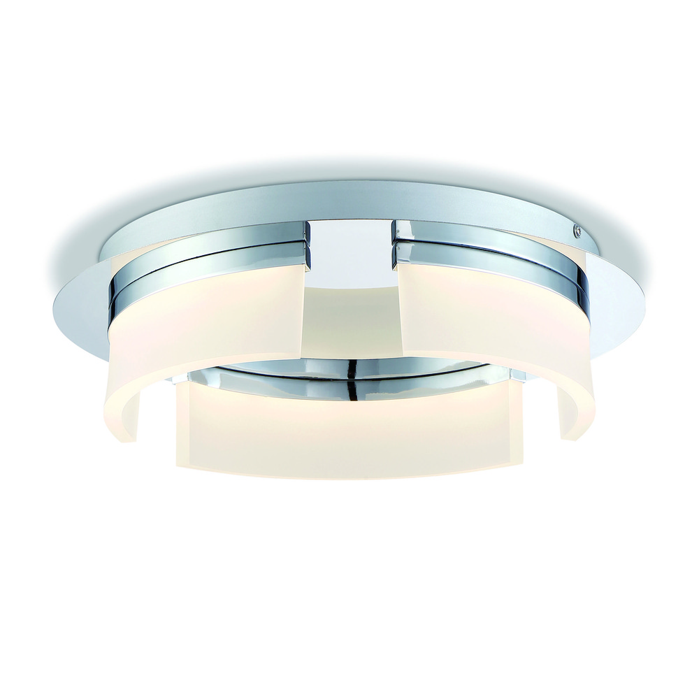 BRIA,LED FLUSHMOUNT,LRG,CHROME