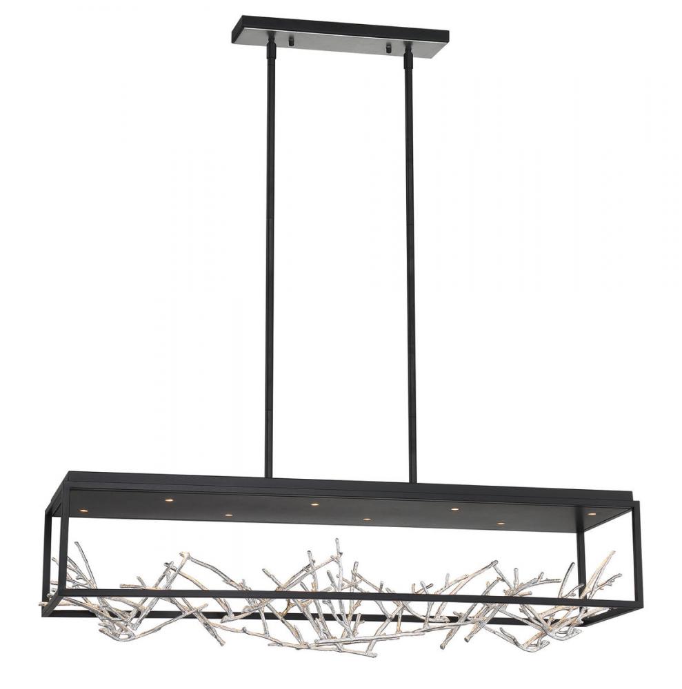 AERIE,8LT,LED,RECT,CHA,BLK/SIL