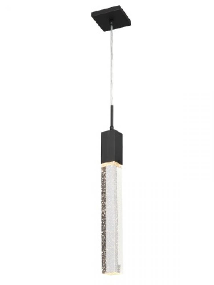 The Original Glacier Collection 1 Light Bubbled Crystal Pendant