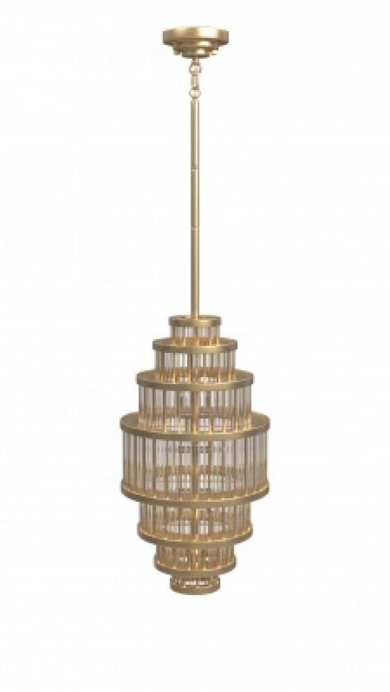 Waldorf Metal And Glass Rod Pendant