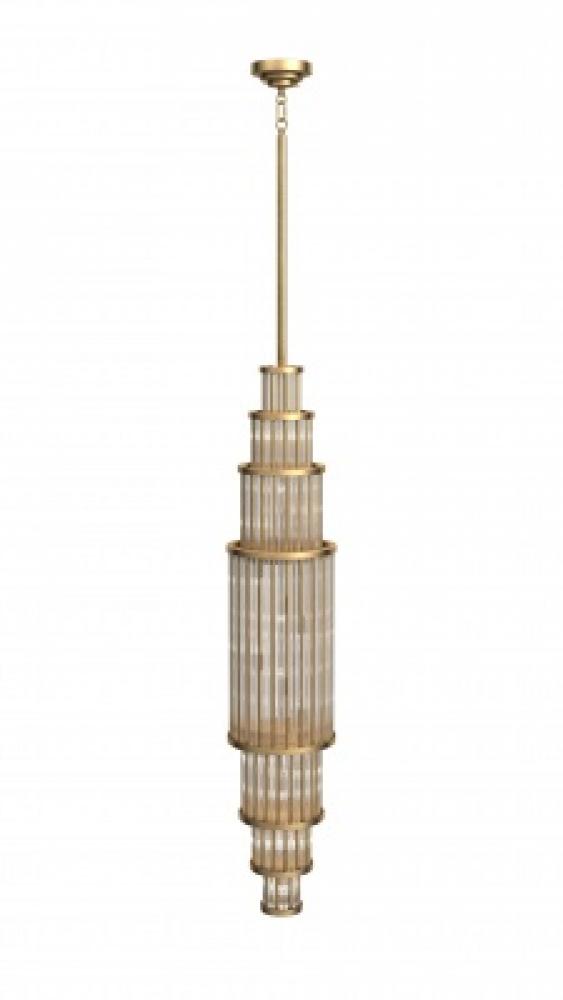 Waldorf Metal And Glass Rod Pendant