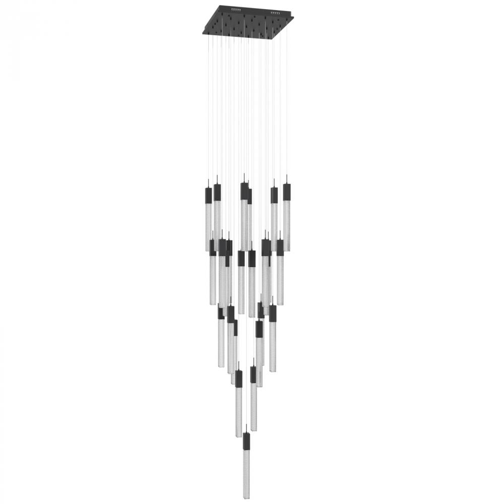 Boa Collection 25 Light Studded Glass Multi Port Pendant