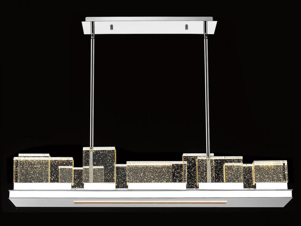 The Original Glacier Avenue Bubbled Crystal Linear Chandelier