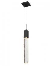 Avenue Lighting HF1901-1-GL-BK - The Original Glacier Collection 1 Light Bubbled Crystal Pendant