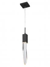 Avenue Lighting HF1901-1-AP-BK-C - Aspen Collection 1 Light Clear Crystal Pendant