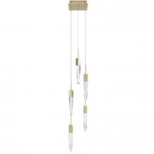 Avenue Lighting HF1900-5-AP-BB - Aspen Collection 5 Light Bubbled Crystal Multi Port Pendant