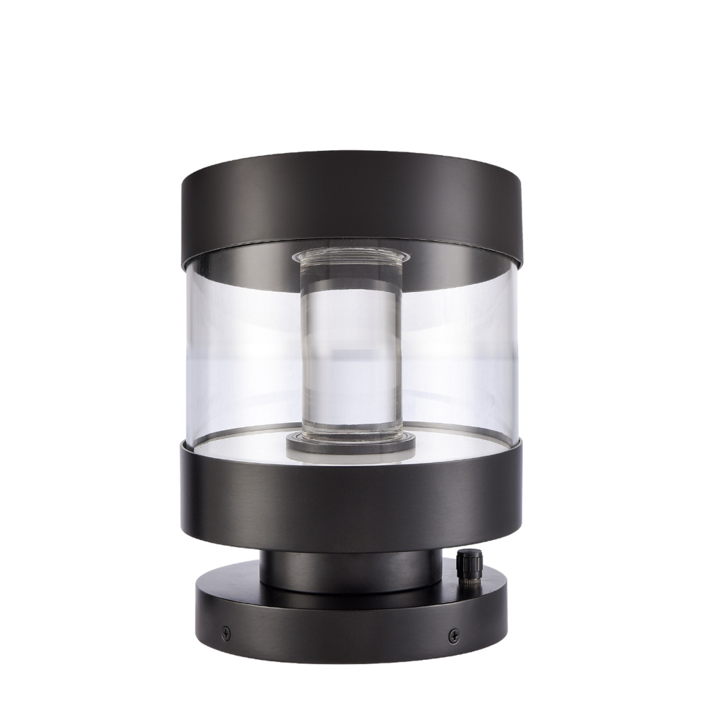 Claro 9" Round Glass Bollard