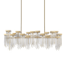 ZEEV Lighting CD10425-24-AGB - Waterfall 72" Cityscape Chandelier