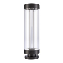 ZEEV Lighting EBP11124-LED-35R-MBK - Claro 35" Round Glass Bollard