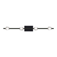 ZEEV Lighting VL10819-LED-4-BX - Diamante 37" Crystal Bath Bar