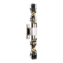 ZEEV Lighting WS11323-LED-2-3x3-PN - Mamadim 3" Crystal Duo Wall Sconce