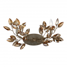 ZEEV Lighting WS70015-2-SL-AGP-CC - Misthaven 18" Organic Champagne Crystal Wall Sconce in Gold