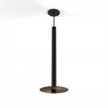 Koncept Inc CMP-S1-S-24-MTB+MBRS9 - Combi Pendant 24" Single Unit Matte Black with Matte Black Canopy