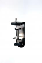 Koncept Inc MT-01-C004-MBK - Two-Piece Desk Clamp for Z-Bar, Mosso Pro Desk series (Metallic Black)