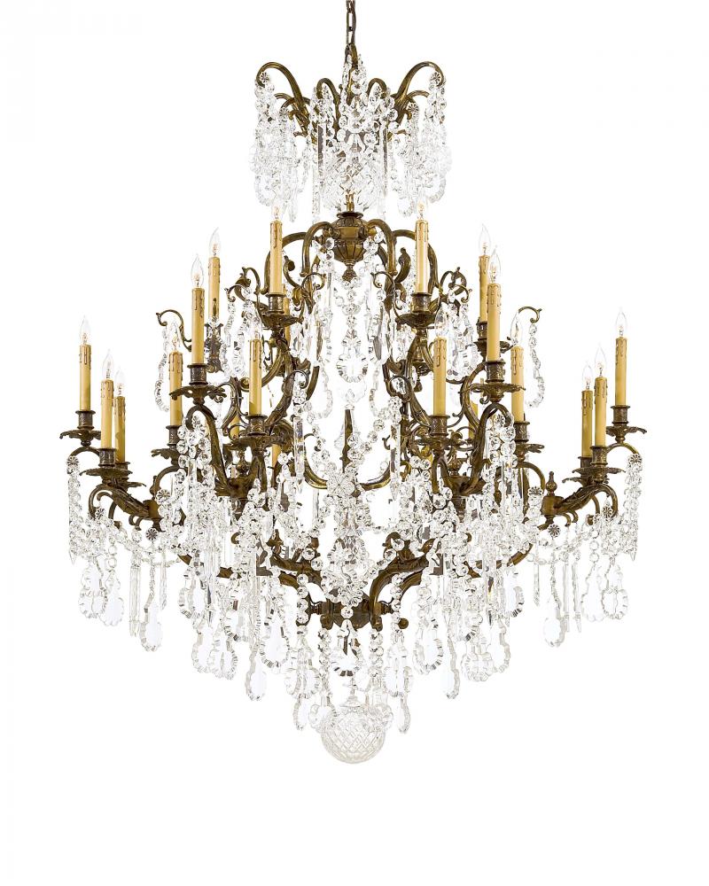 VINTAGE - 24 LIGHT CHANDELIER