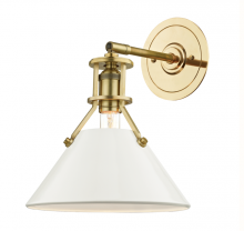 Hudson Valley MDS350-AGB/OW - 1 LIGHT WALL SCONCE