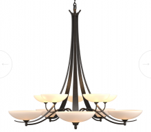 Hubbardton Forge 191248-SKT-14-GG0123 - Aegis 10 Arm Chandelier