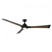 Modern Forms US - Fans Only FR-W1814-72L-MB/DK - Woody Downrod Ceiling Fan