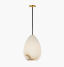 Visual Comfort & Co. Modern Collection SLPD544ALBHAB-L - Alina Alabaster Medium Pendant